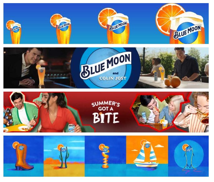 Blue Moon · brand campaign work
