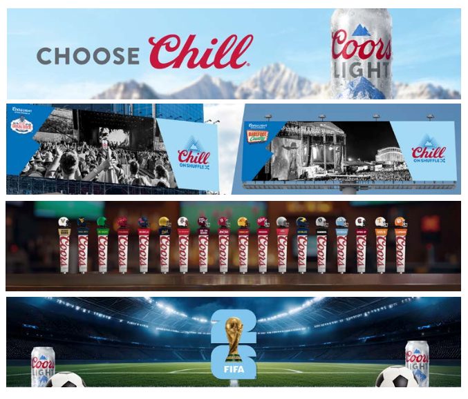 Coors Light · Choose Chill campaign assets