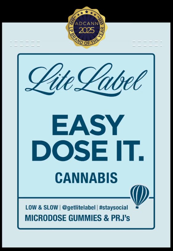 Lite Label · Easy Dose It campaign poster
